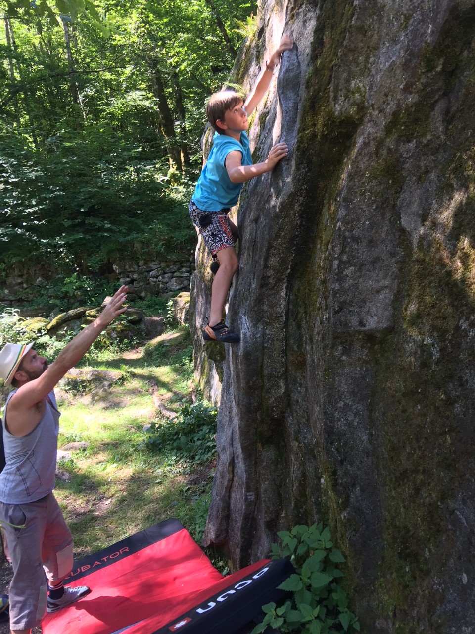 GC - escalade en ariege - blocs orlu - david aout 2018 2