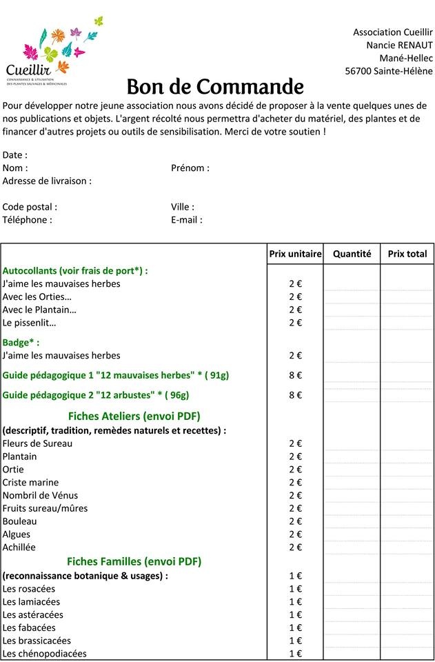 GC - bon de commande association cueillir 2018