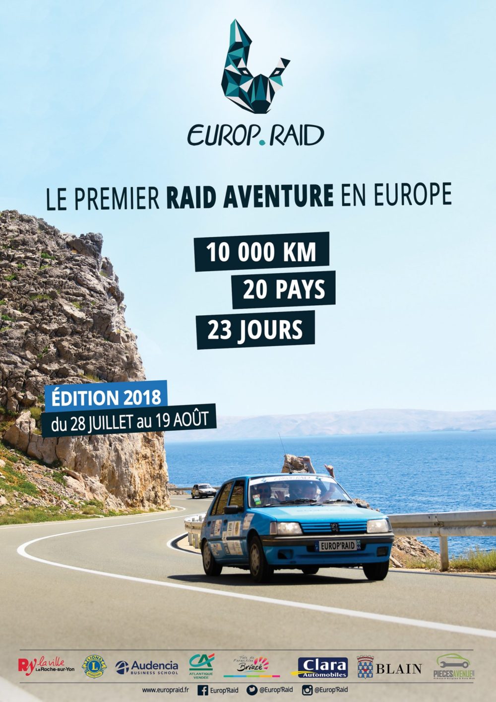 L'affiche de l'Europ'Raid 2018