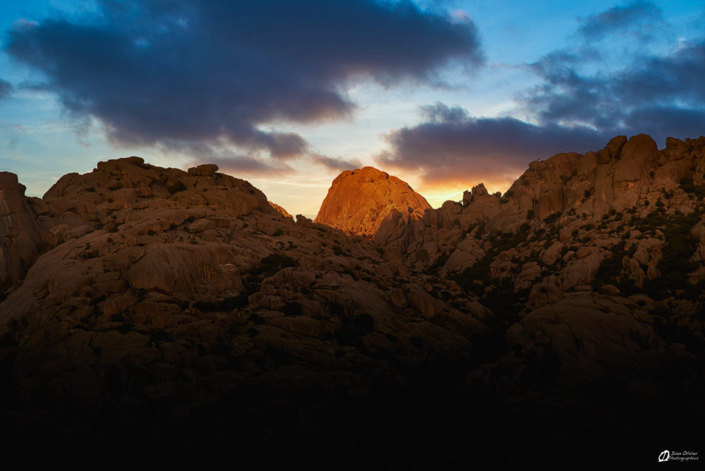 El Yelmo au coucher du soleil