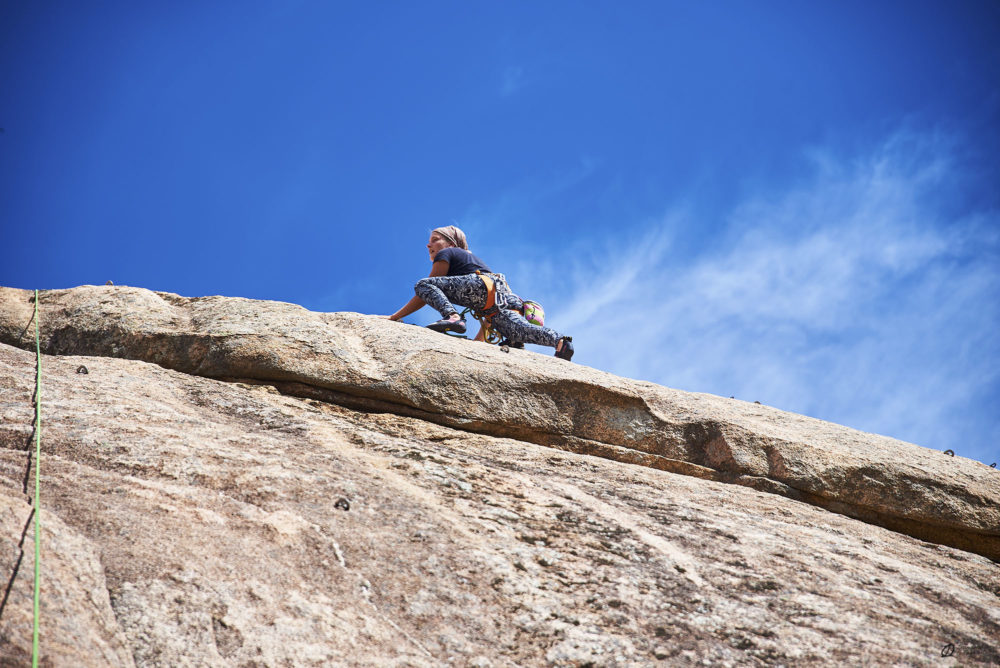 Mélanie dans la sortie de "Zate", 6c