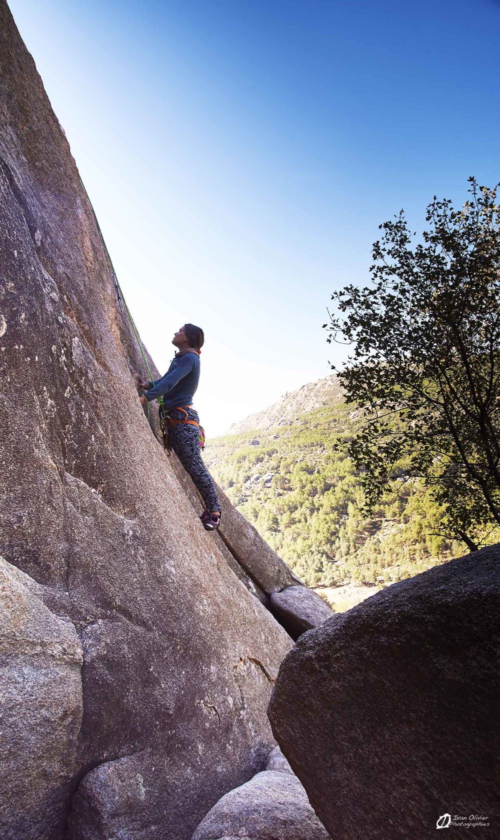 Mélanie dans le départ de "La lluvia se encargara", 6b+