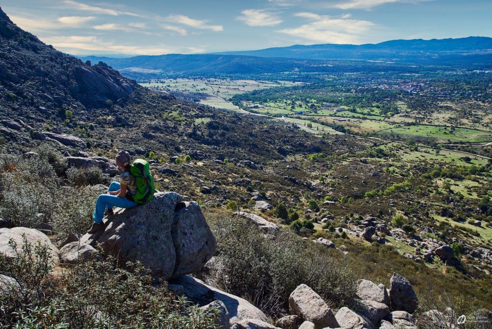 Mélanie dans le massif de la Pedriza