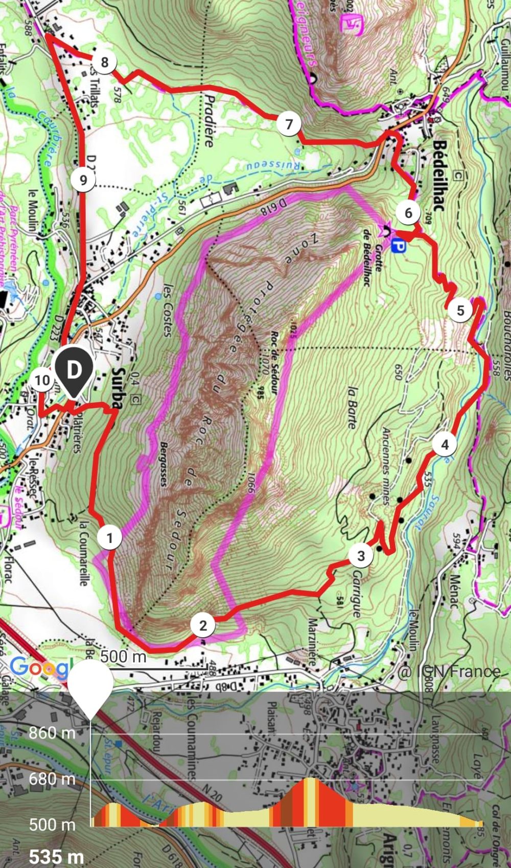 GC - trail court ariege - sedour - tour des platrieres - carrieres de gypse (1)