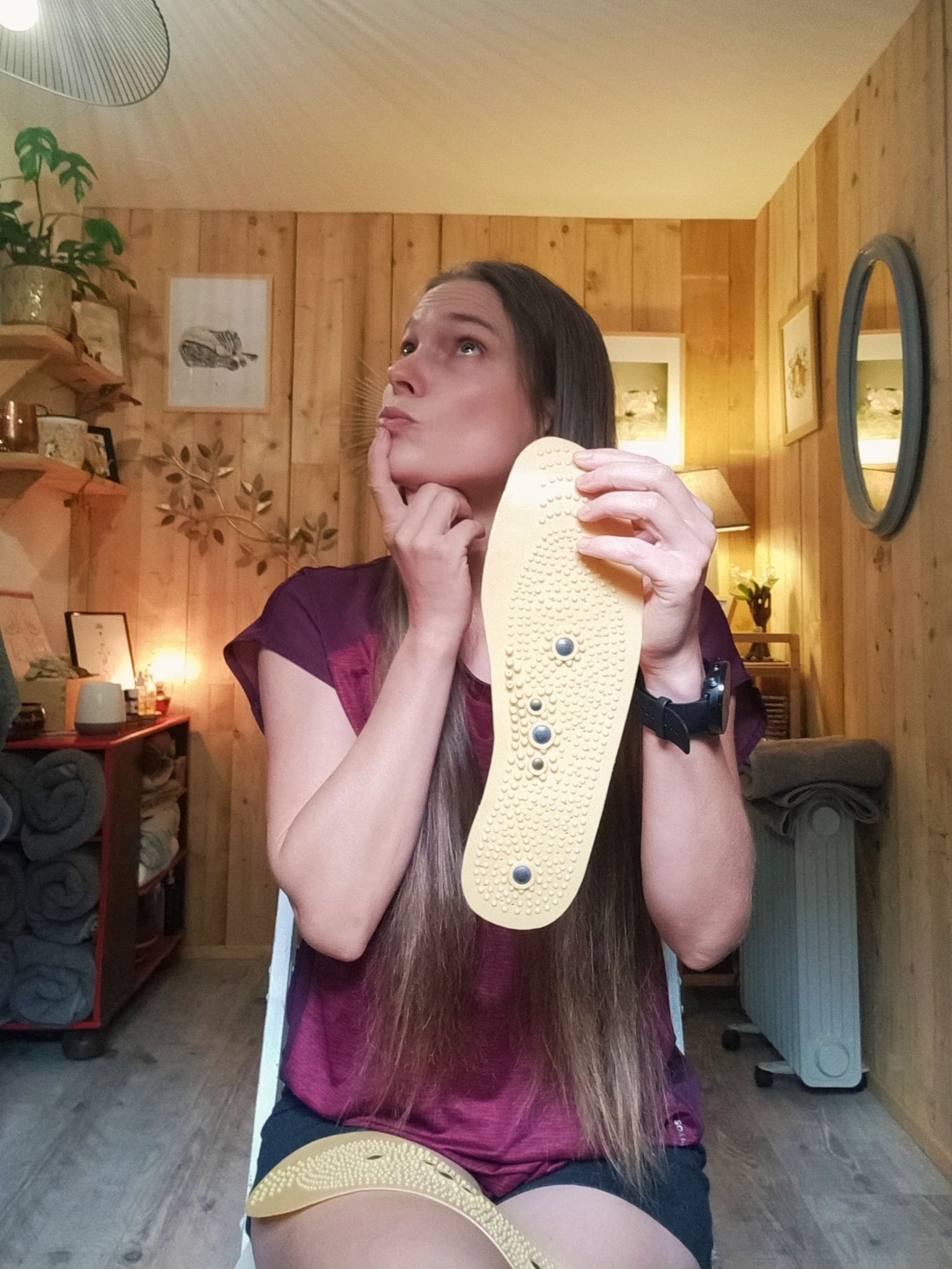 Semelles acupression on sale magnétique de réflexologie