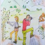Petit bonheur #10 – Grimpeurs-cueilleurs: portrait en dessin!