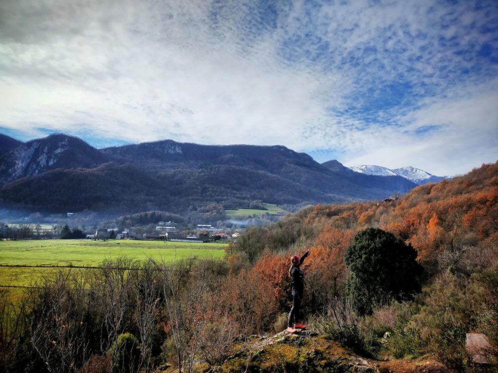 17/12/20 - Surba: Face sud du Sédour, Vue vers le Pic de Pioulou