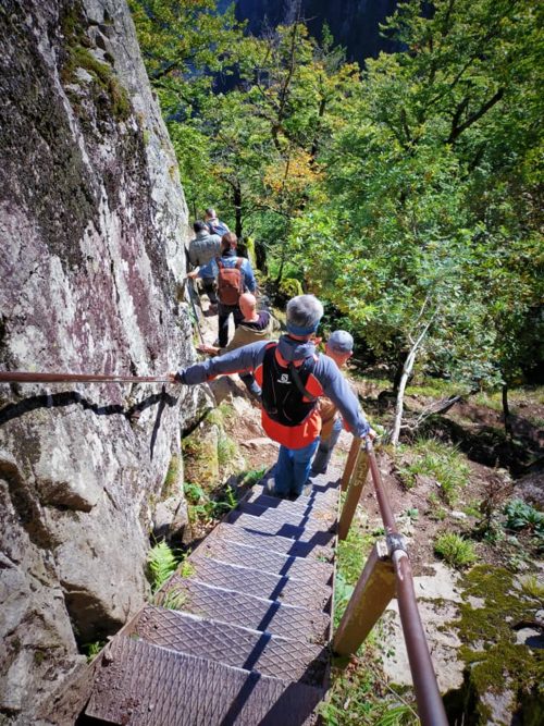 Passerelles et escalier - octobre 2021