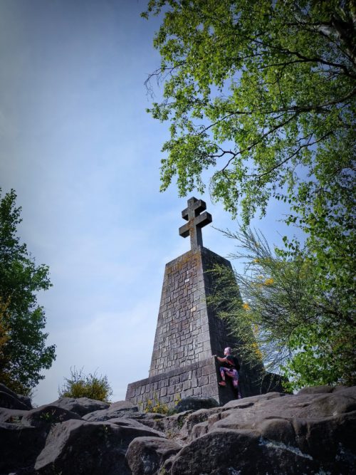 Le pignon des Maquisards et sa croix de Lorraine pour Mélanie