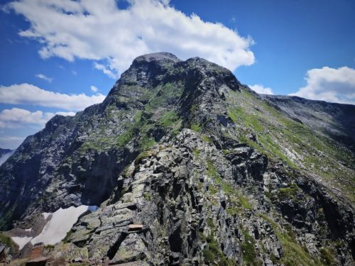 L'arête vue depuis le bas!